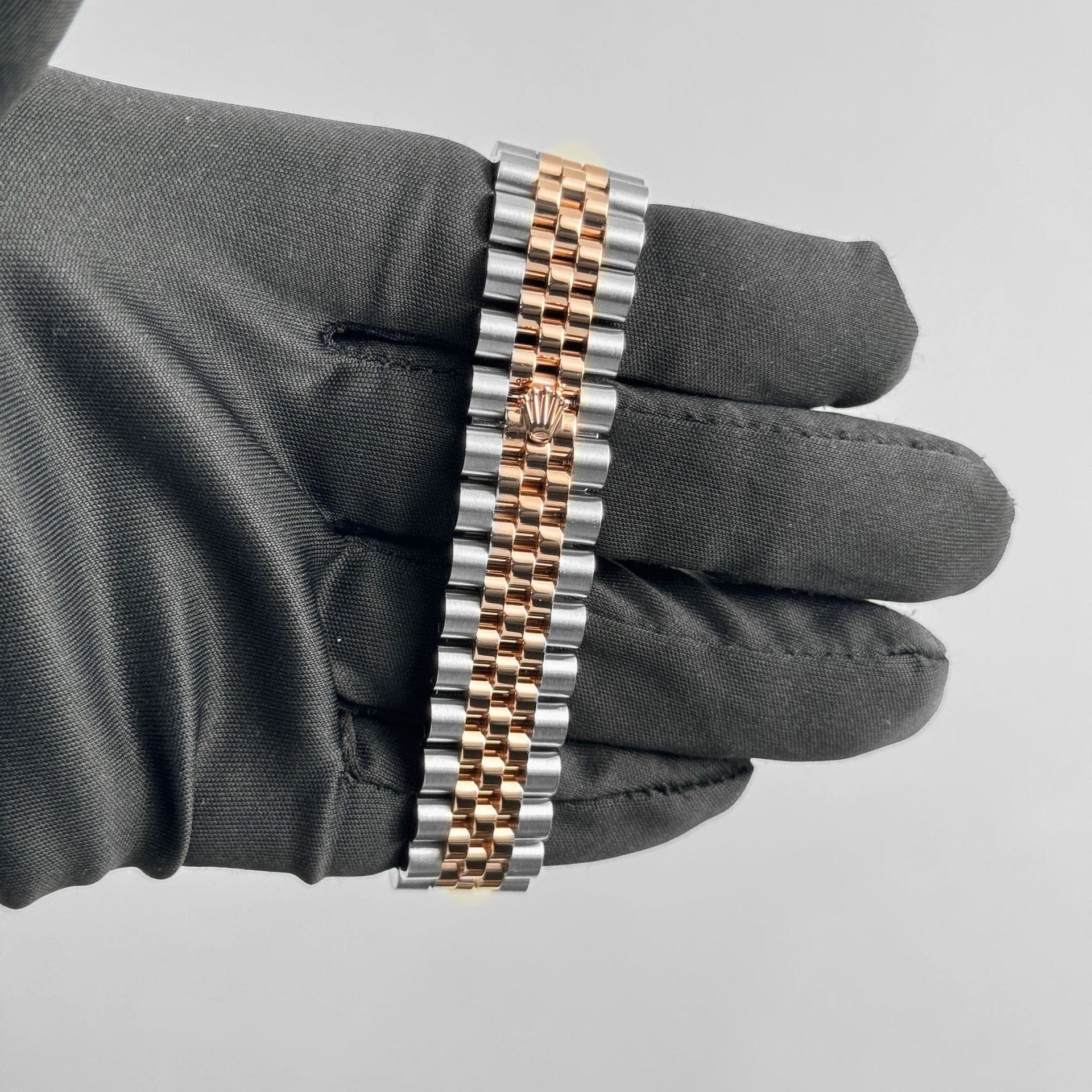 Rolex Datejust 31 278381RBR 'Ladies' Stainless Steel Rose Gold Brown Roman Numerals Diamond Dial Diamond Bezel Jubilee