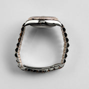 Rolex Datejust 31 278381RBR 'Ladies' Stainless Steel Rose Gold Brown Roman Numerals Diamond Dial Diamond Bezel Jubilee