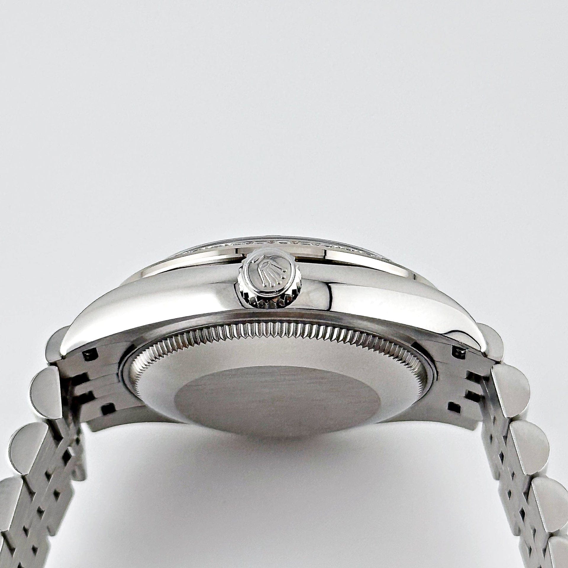 Rolex Datejust 278384RBR Stainless Steel Diamond Bezel Violet Roman Dial Jubilee
