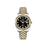 Rolex Datejust 36 116233 Yellow Gold Stainless Steel Black Diamond Dial Jubilee (2013)