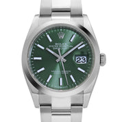 Rolex Datejust 36 126200 Stainless Steel Mint Green Dial Oyster (2025)