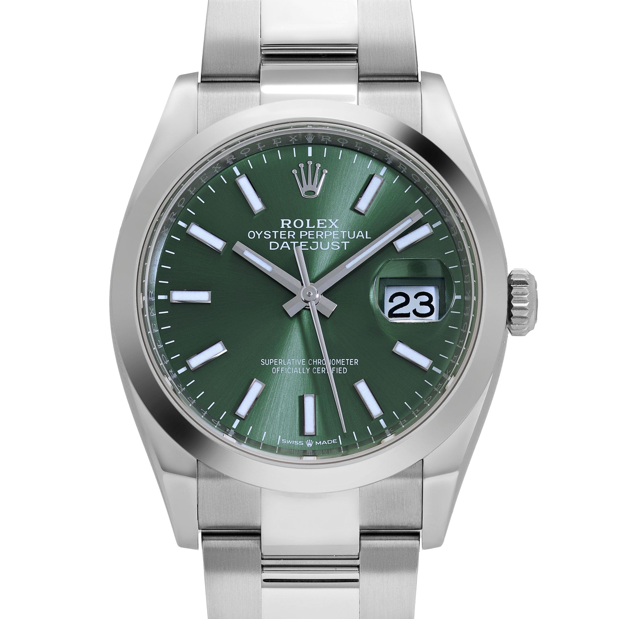 Rolex Datejust 36 126200 Stainless Steel Mint Green Dial Oyster (2025)