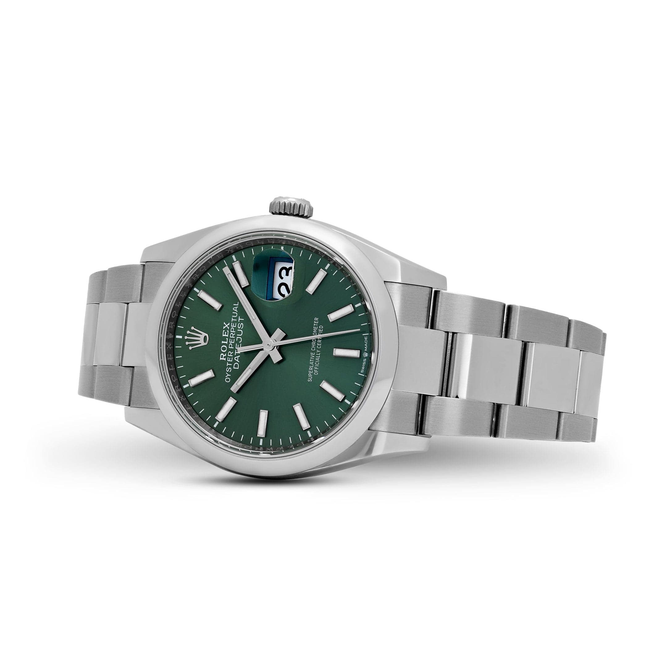 Rolex Datejust 36 126200 Stainless Steel Mint Green Dial Oyster (2025)