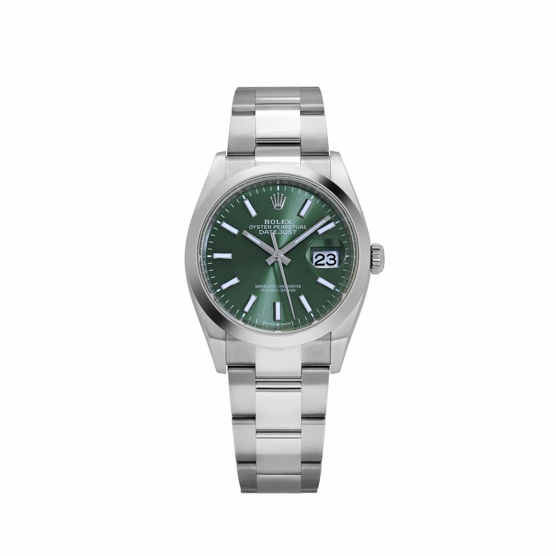 Rolex Datejust 36 126200 Stainless Steel Mint Green Dial Oyster (2025)
