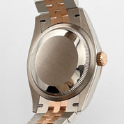 Rolex Datejust 36 126231 Rose Gold Stainless Steel Dark Rhodium Roman Numerals Diamond Dial Jubilee (2025)