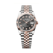 Rolex Datejust 36 126231 Rose Gold Stainless Steel Slate Motif Diamond Dial (2023)