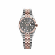 Rolex Datejust 36 126231 Rose Gold Stainless Steel Slate Motif Diamond Dial (2023)
