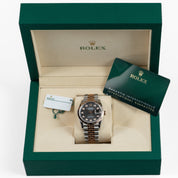 Rolex Datejust 36 126231 Rose Gold Stainless Steel Slate Motif Diamond Dial (2023)