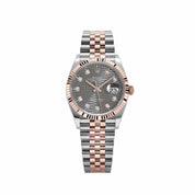 Rolex Datejust 36 126231 Rose Gold Stainless Steel Slate Motif Diamond Dial (2023)