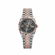 Rolex Datejust 36 126231 'Wimbledon' Stainless Steel Rose Gold Slate Dial Jubilee (2023)
