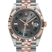 Rolex Datejust 36 126231 'Wimbledon' Stainless Steel Rose Gold Slate Dial Jubilee (2023)