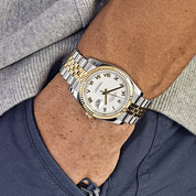 Rolex Datejust 36 126233 Yellow Gold Stainless Steel White Roman Dial Jubilee (2025)