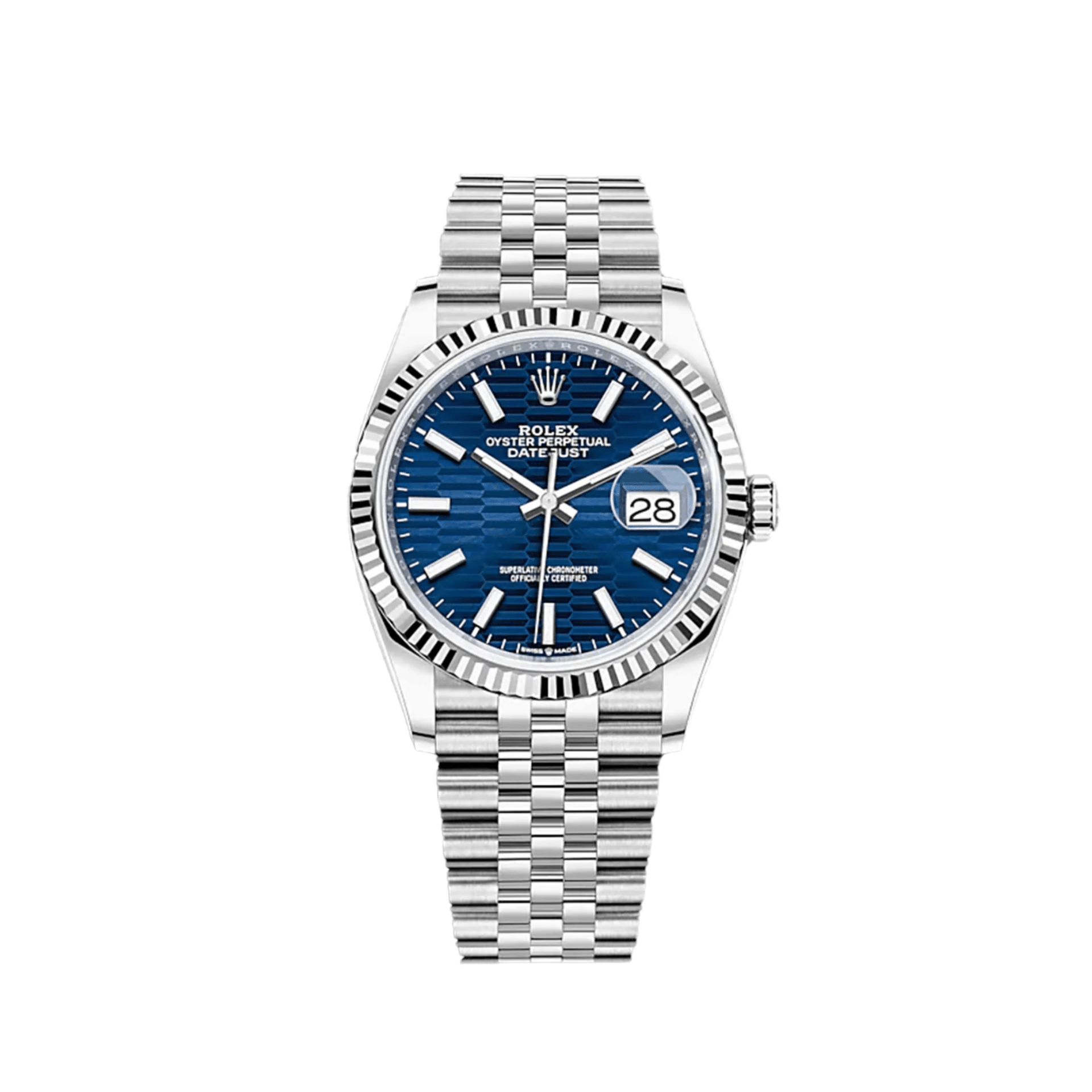 Rolex Datejust 36 126234 Stainless Steel Blue Motif Dial Jubilee (2023)