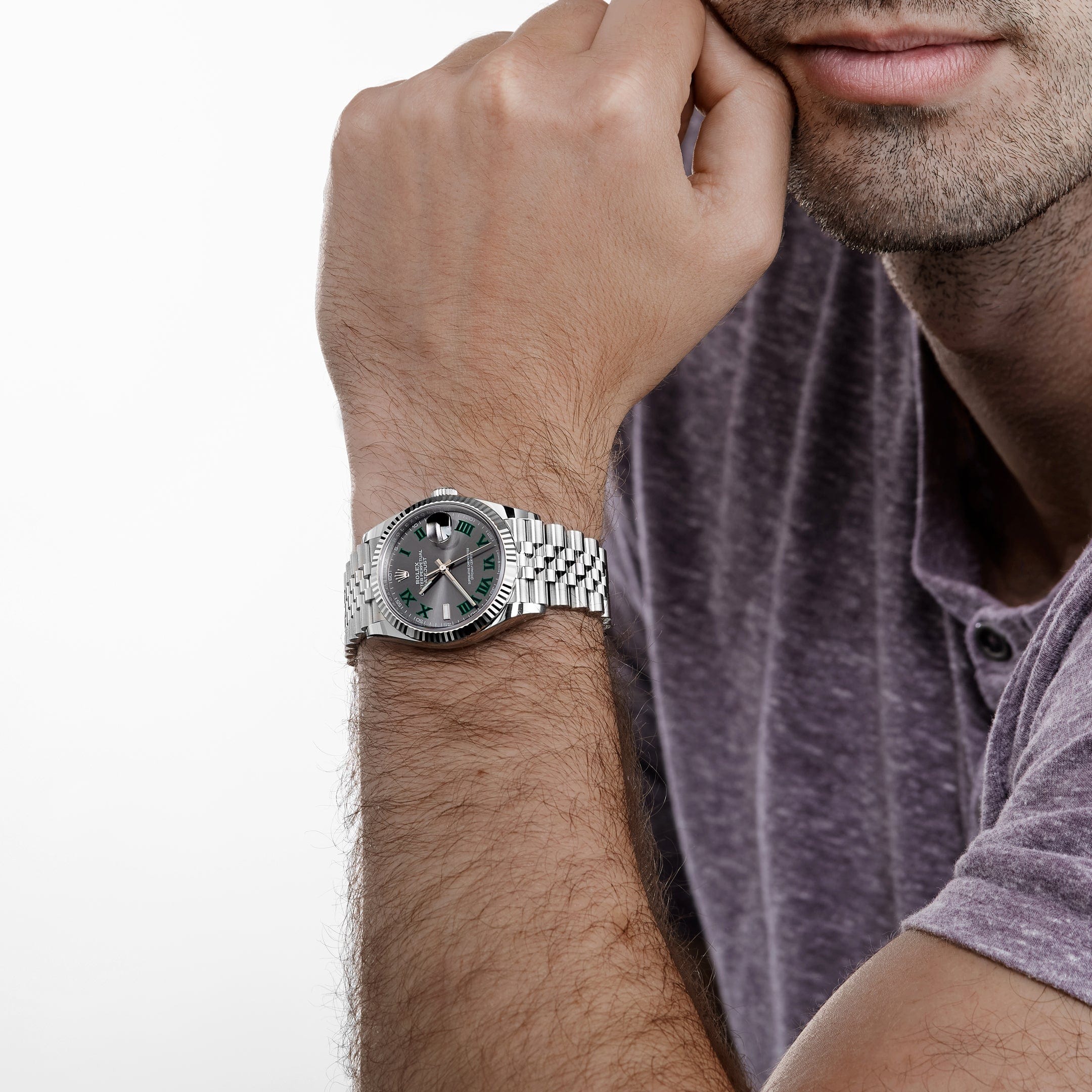 Rolex Datejust 126234 Stainless Steel Slate 'Wimbledon' Dial Jubilee (2025)
