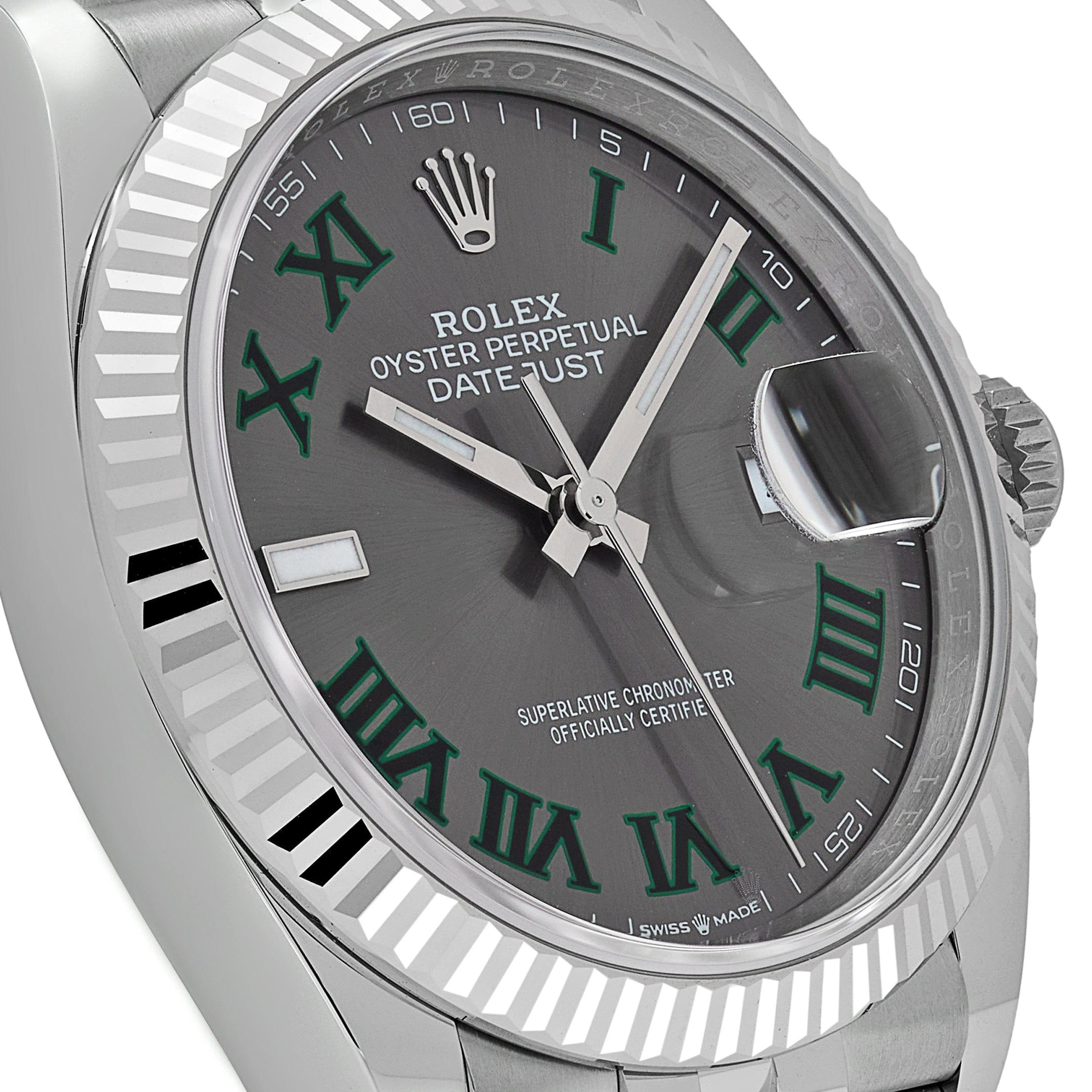 Rolex Datejust 36 126234 Stainless Steel Slate 'Wimbledon' Dial Jubilee (2025)