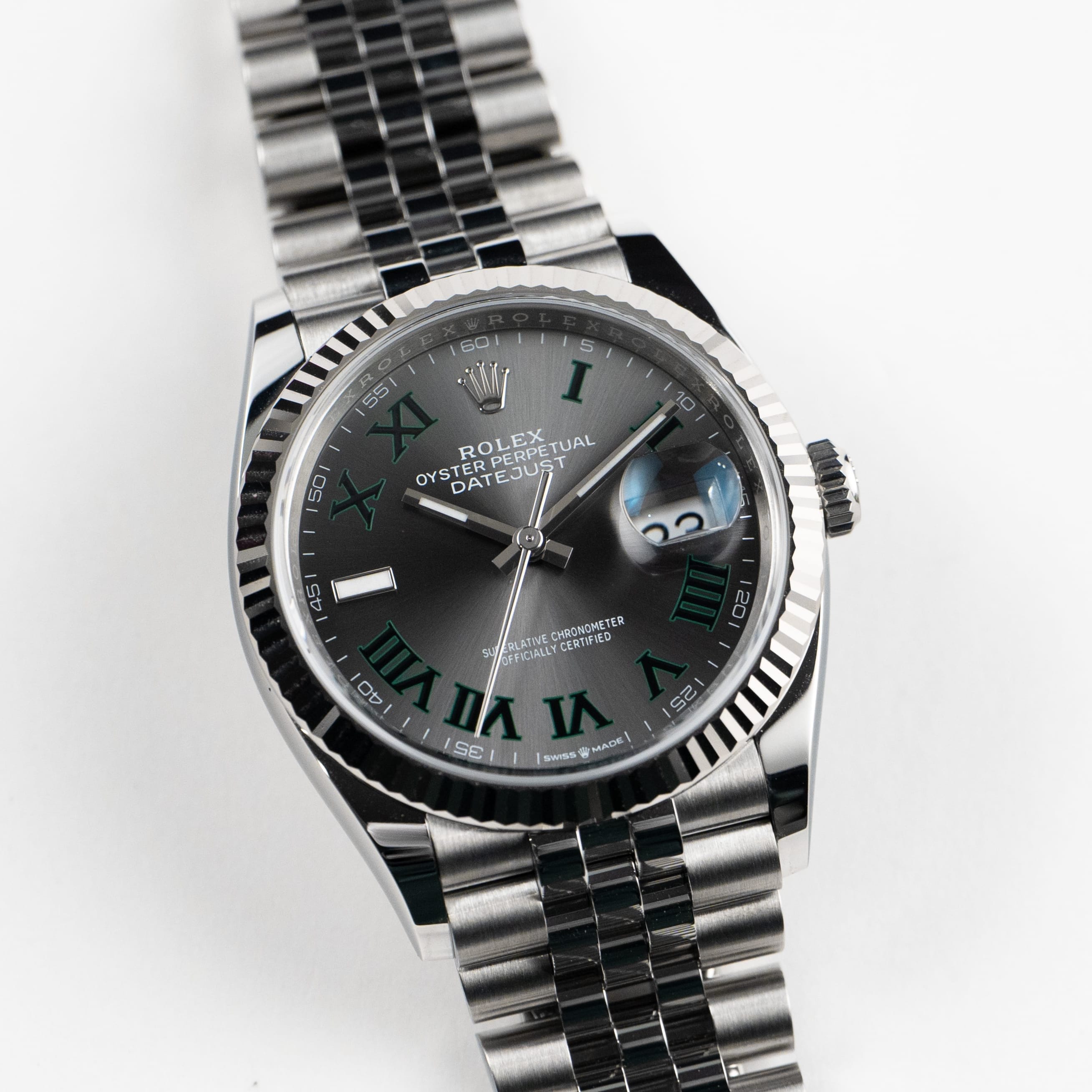 Rolex Datejust 36 126234 Stainless Steel Slate 'Wimbledon' Dial Jubilee (2026)