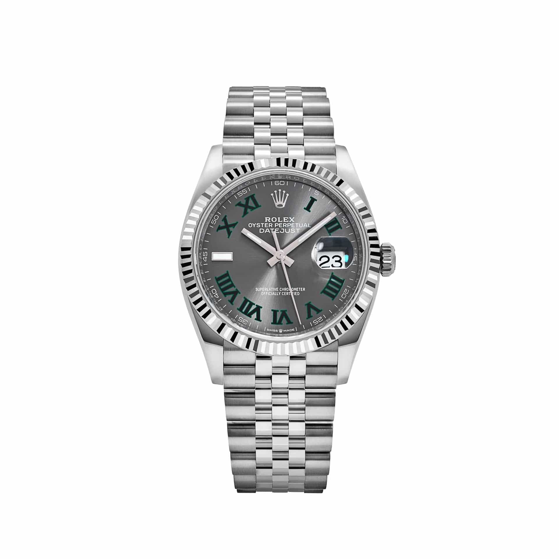 Rolex Datejust 36 126234 Stainless Steel Slate 'Wimbledon' Dial Jubilee (2026)
