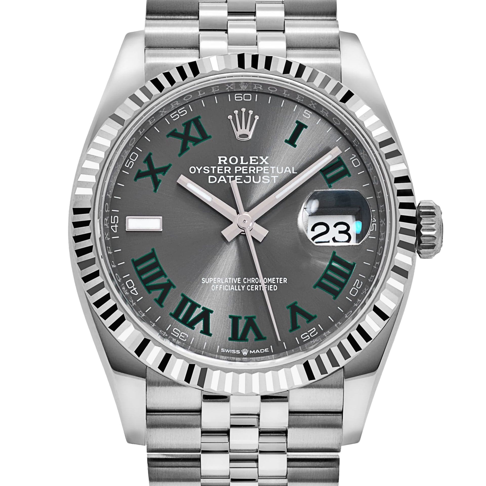Rolex Datejust 36 126234 Stainless Steel Slate 'Wimbledon' Dial Jubilee (2026)