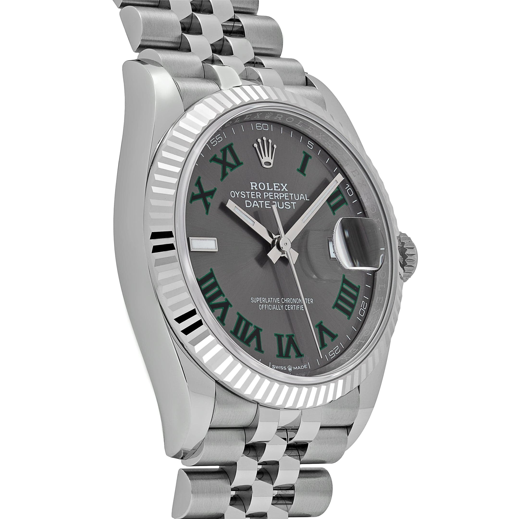 Rolex Datejust 36 126234 Stainless Steel Slate 'Wimbledon' Dial Jubilee