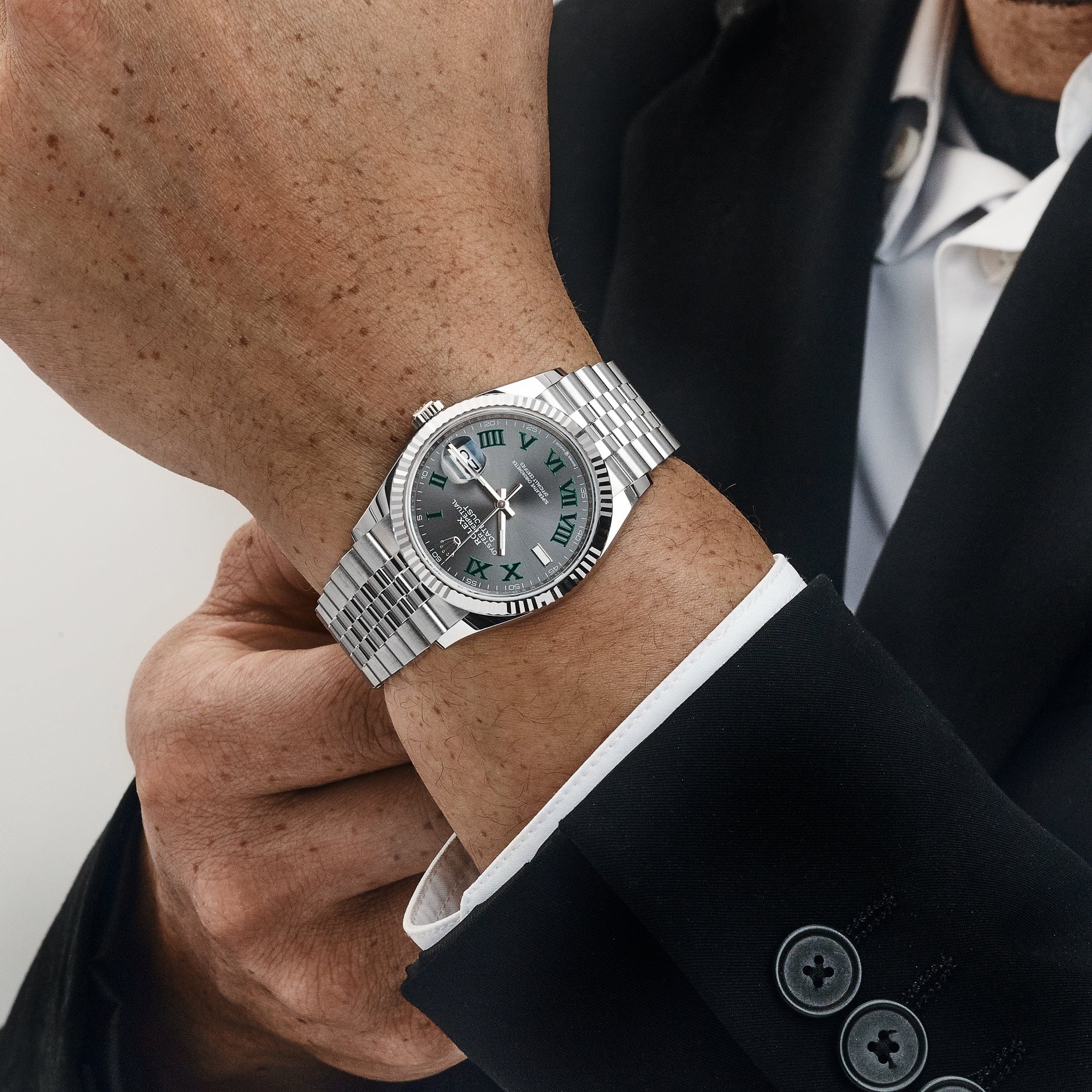 Rolex Datejust 36 126234 Stainless Steel Slate 'Wimbledon' Dial Jubilee