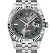 Rolex Datejust 36 126234 Stainless Steel Slate 'Wimbledon' Dial Jubilee