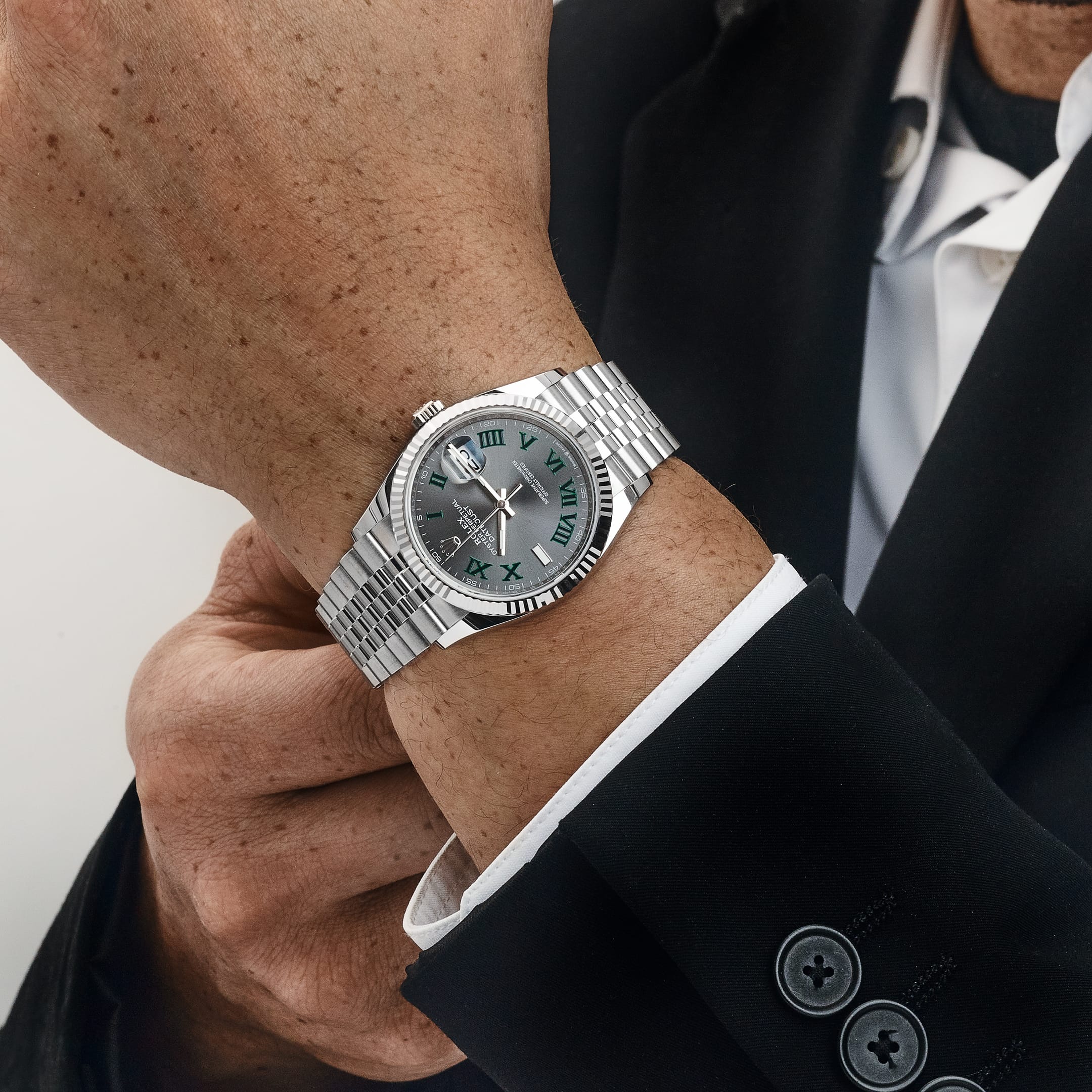 Rolex Datejust 36 126234 Stainless Steel Slate 'Wimbledon' Dial Jubilee