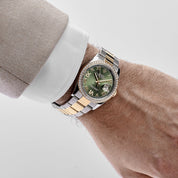 Rolex Datejust 36 126283RBR Stainless Steel Yellow Gold Olive Green Diamond Dial Diamond Bezel Oyster (2023)