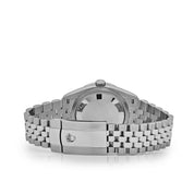 Rolex Datejust 36 126284RBR Stainless Steel Green Palm Frond Diamond Dial Diamond Bezel