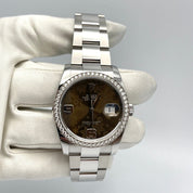Luxury Watch Rolex Datejust 36 Stainless Steel 116244 Wrist Aficionado