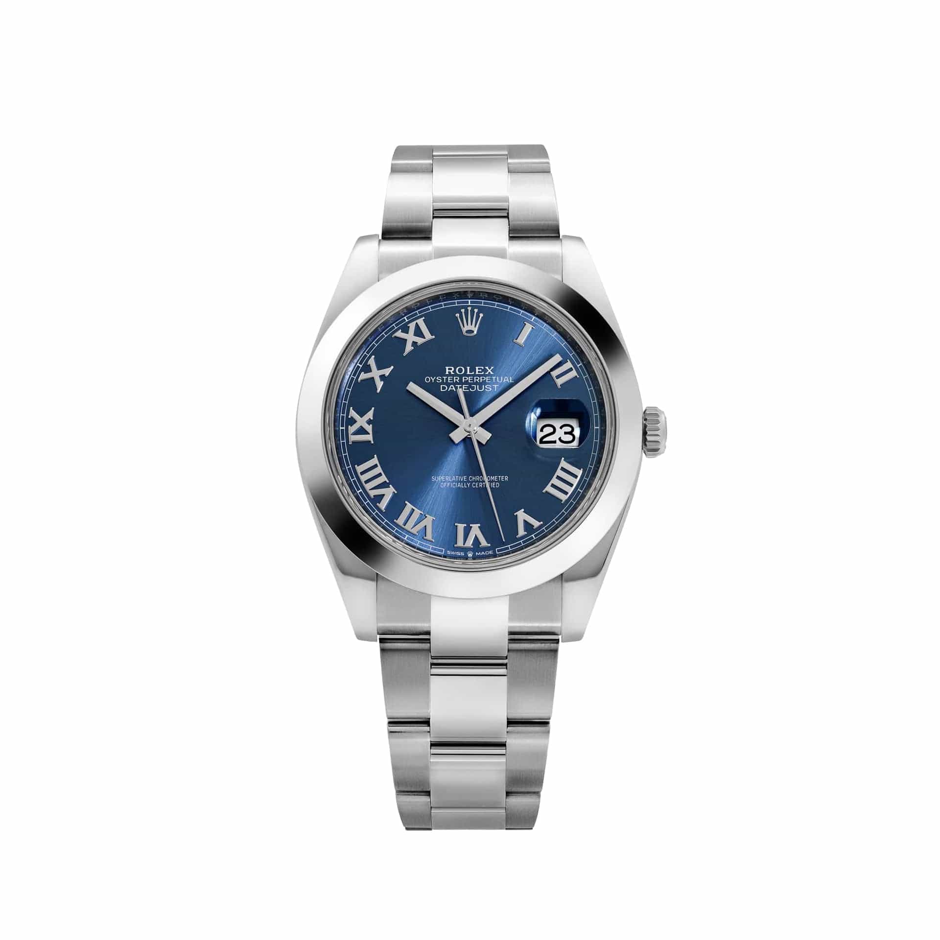 Rolex Datejust 41 126300 Stainless Steel Blue Roman Dial Oyster (2024)