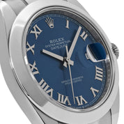 Rolex Datejust 41 126300 Stainless Steel Blue Roman Dial Oyster (2025)