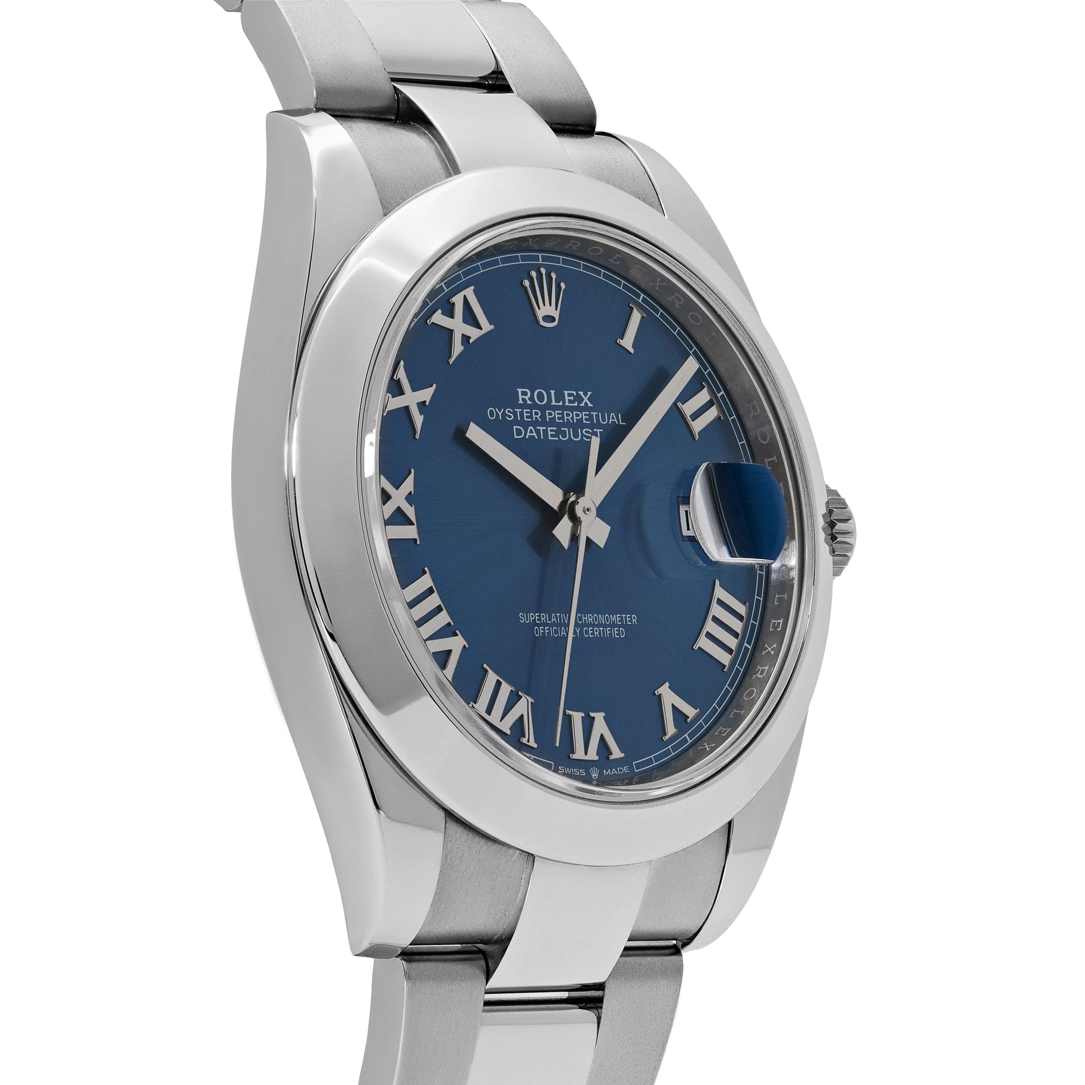 Rolex Datejust 41 126300 Stainless Steel Blue Roman Dial Oyster (2024)