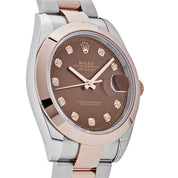 Rolex Datejust 41 126301 Rose Gold Stainless Steel Chocolate Diamond Dial (2023)