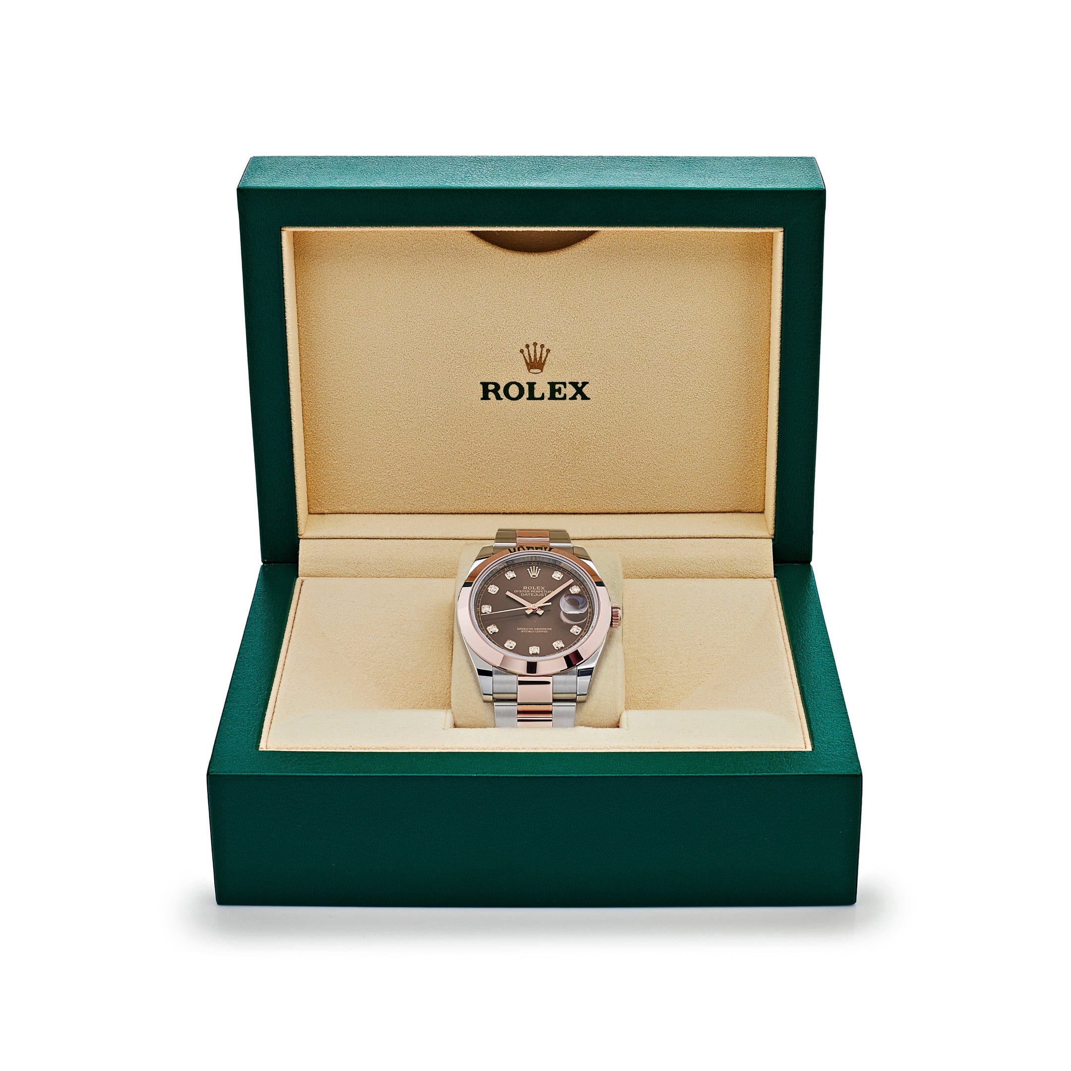 Rolex Datejust 41 126301 Rose Gold Stainless Steel Chocolate Diamond Dial (2023)