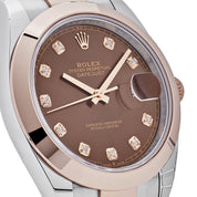 Rolex Datejust 41 126301 Rose Gold Stainless Steel Chocolate Diamond Dial (2023)