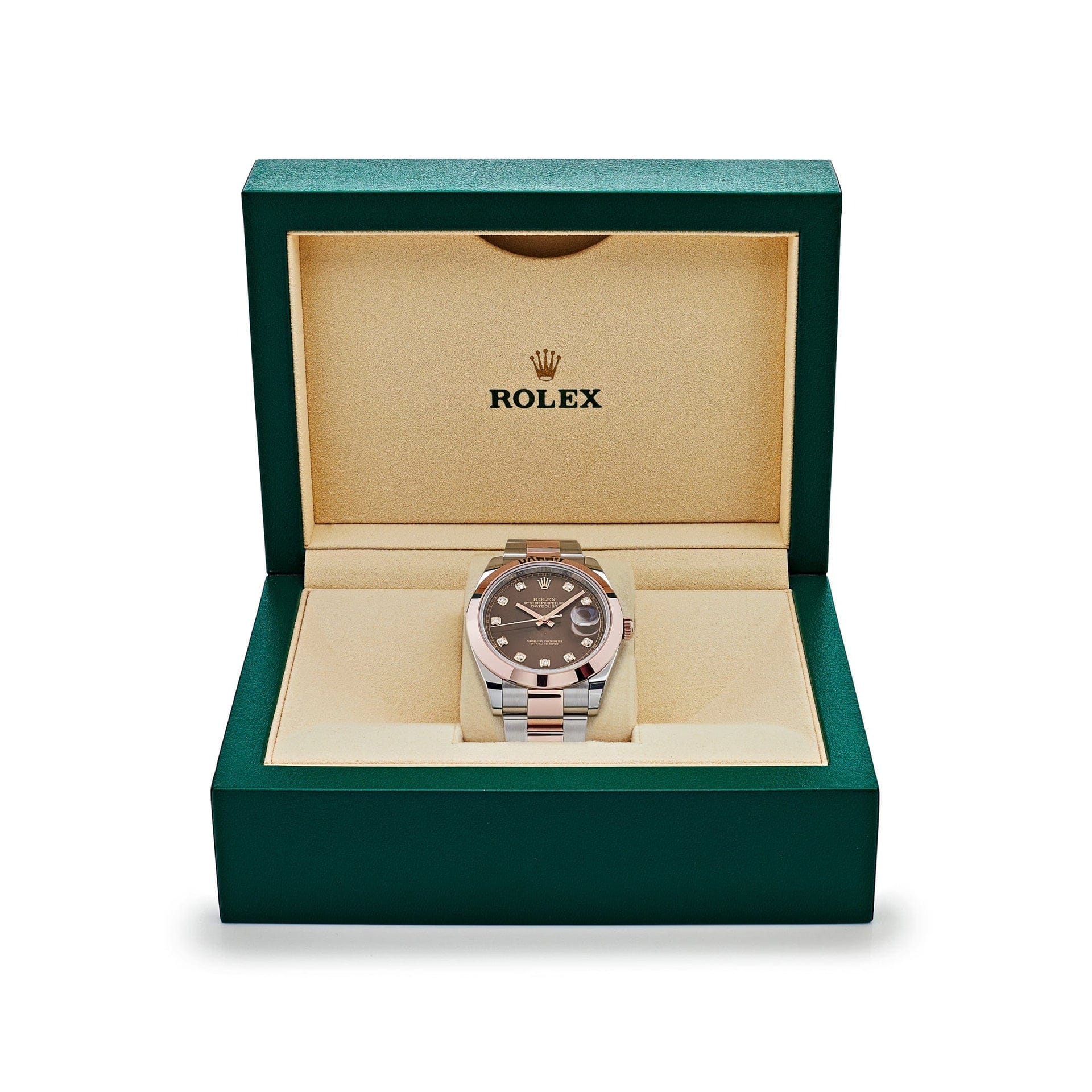 Rolex Datejust 126301 Rose Gold and  Stainless Steel Chocolate Diamond Dial (2023)