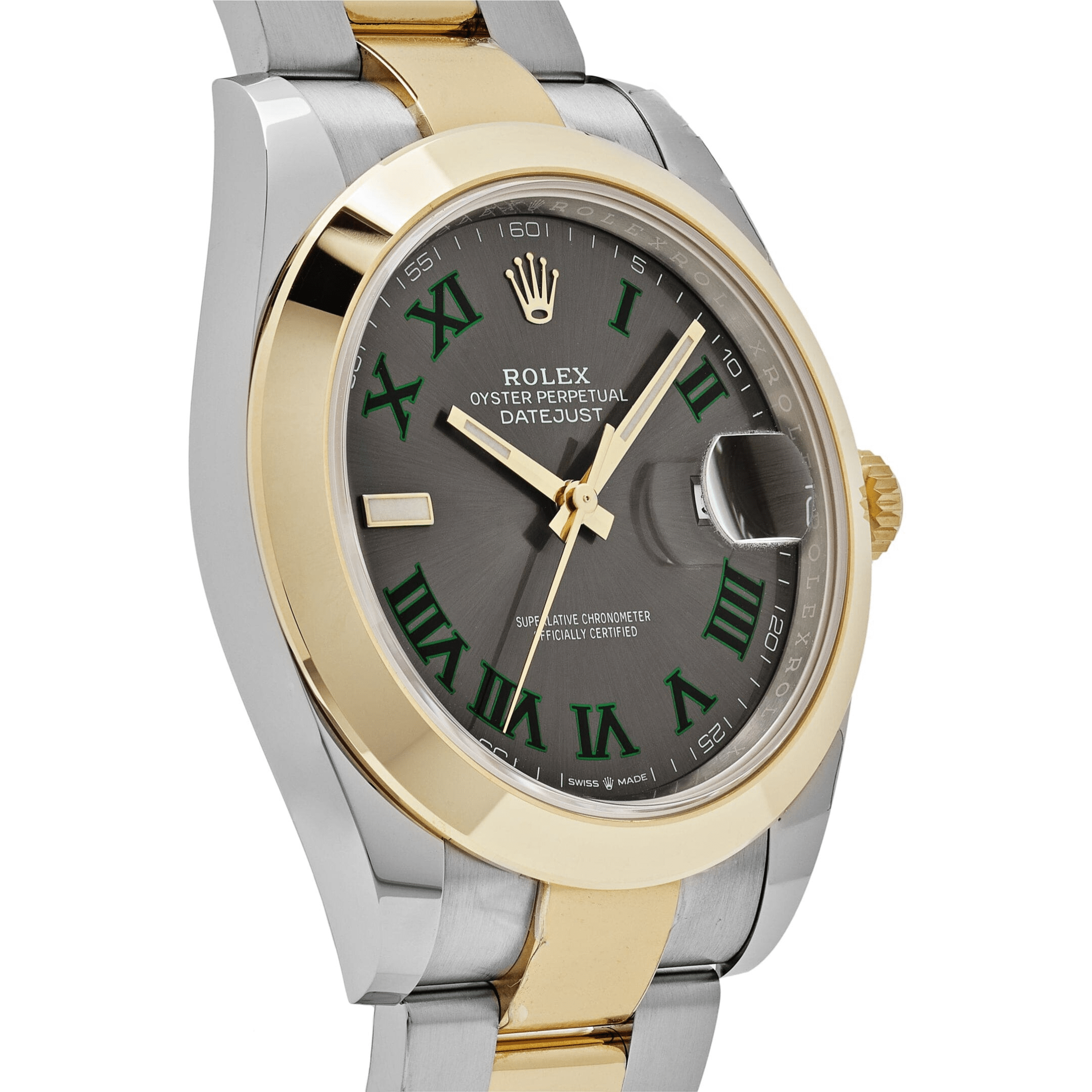 Rolex Datejust 41 126303 'Wimbledon' Yellow Gold Stainless Steel Slate Dial (2020)