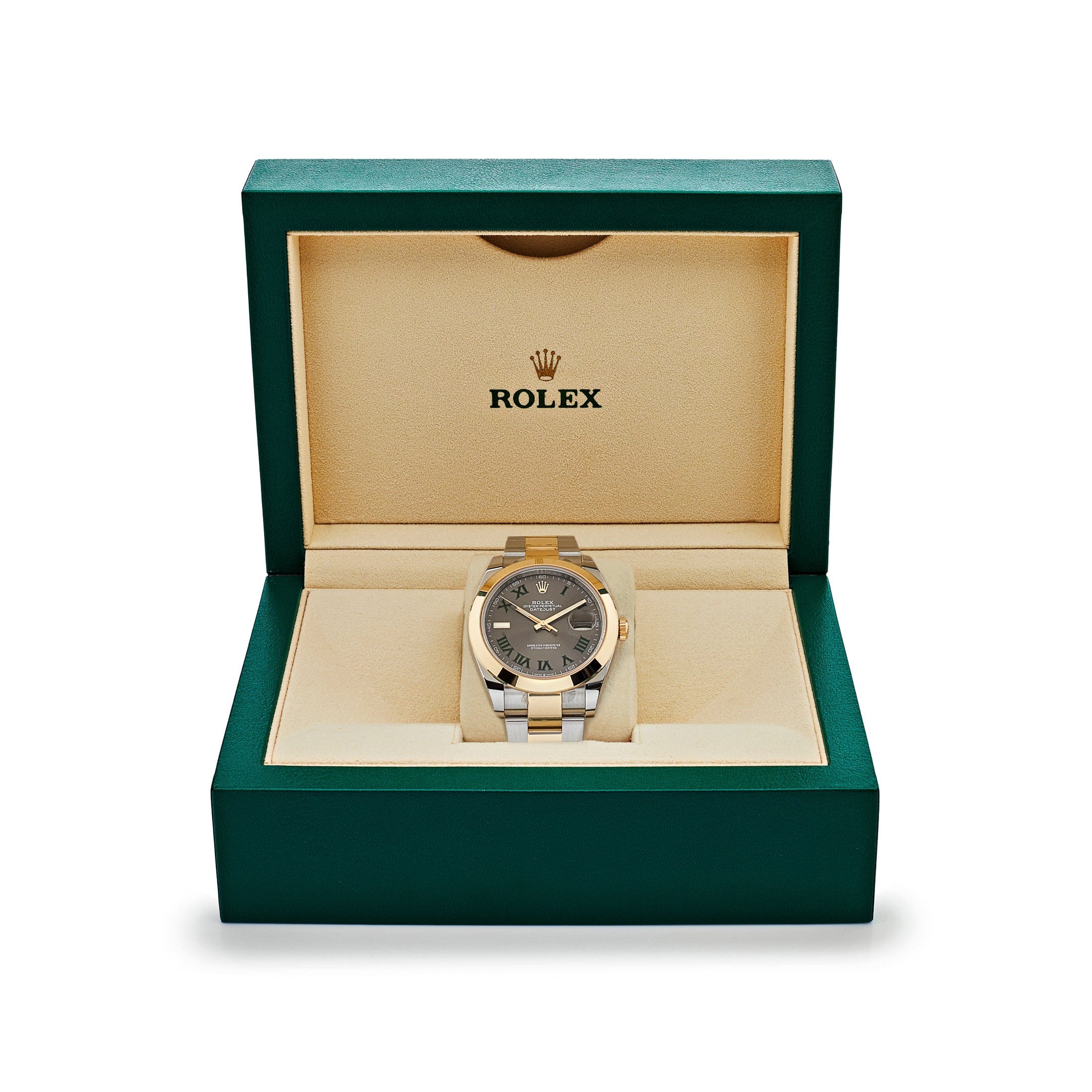 Rolex Datejust 41 126303 'Wimbledon' Yellow Gold Stainless Steel Slate Dial (2020)