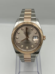 Rolex Datejust 41 126331 Rose Gold Stainless Steel Sundust Diamond Dial (2022)
