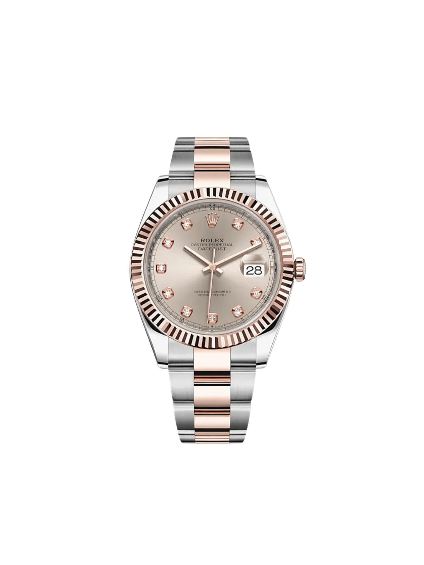 Rolex Datejust 41 126331 Rose Gold Stainless Steel Sundust Diamond Dial (2022)