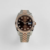 Rolex Datejust 41 126331 Stainless Steel Rose Gold Chocolate Diamond Dial Jubilee (2023)