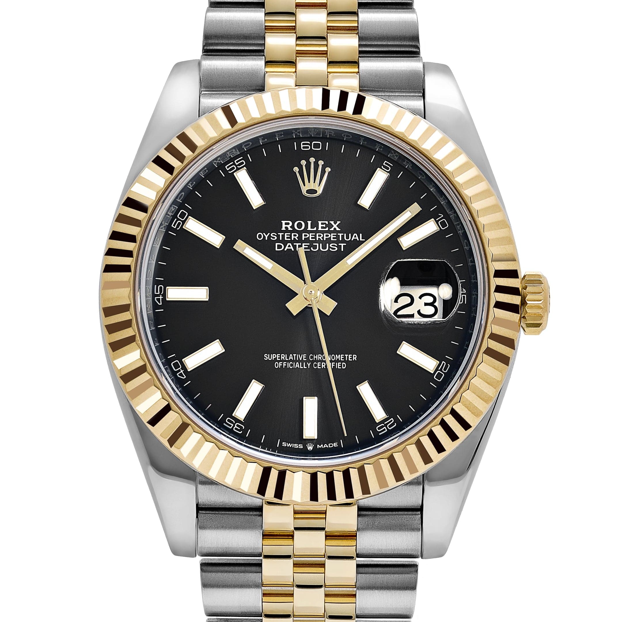 Rolex Datejust 41 126333 Stainless Steel Yellow Gold Black Dial Jubilee (2026)