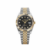 Rolex Datejust 41 126333 Stainless Steel Yellow Gold Black Diamond Dial Jubilee (2018)