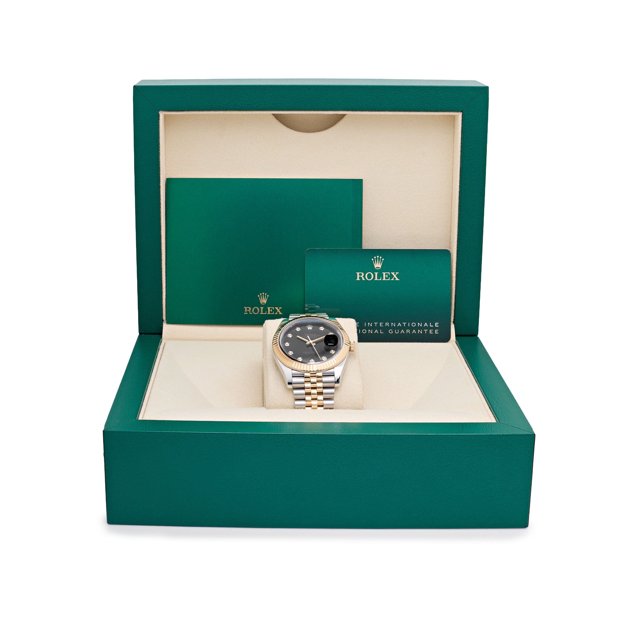 Rolex Datejust 41 126333 Stainless Steel Yellow Gold Black Diamond Dial Jubilee (2018)