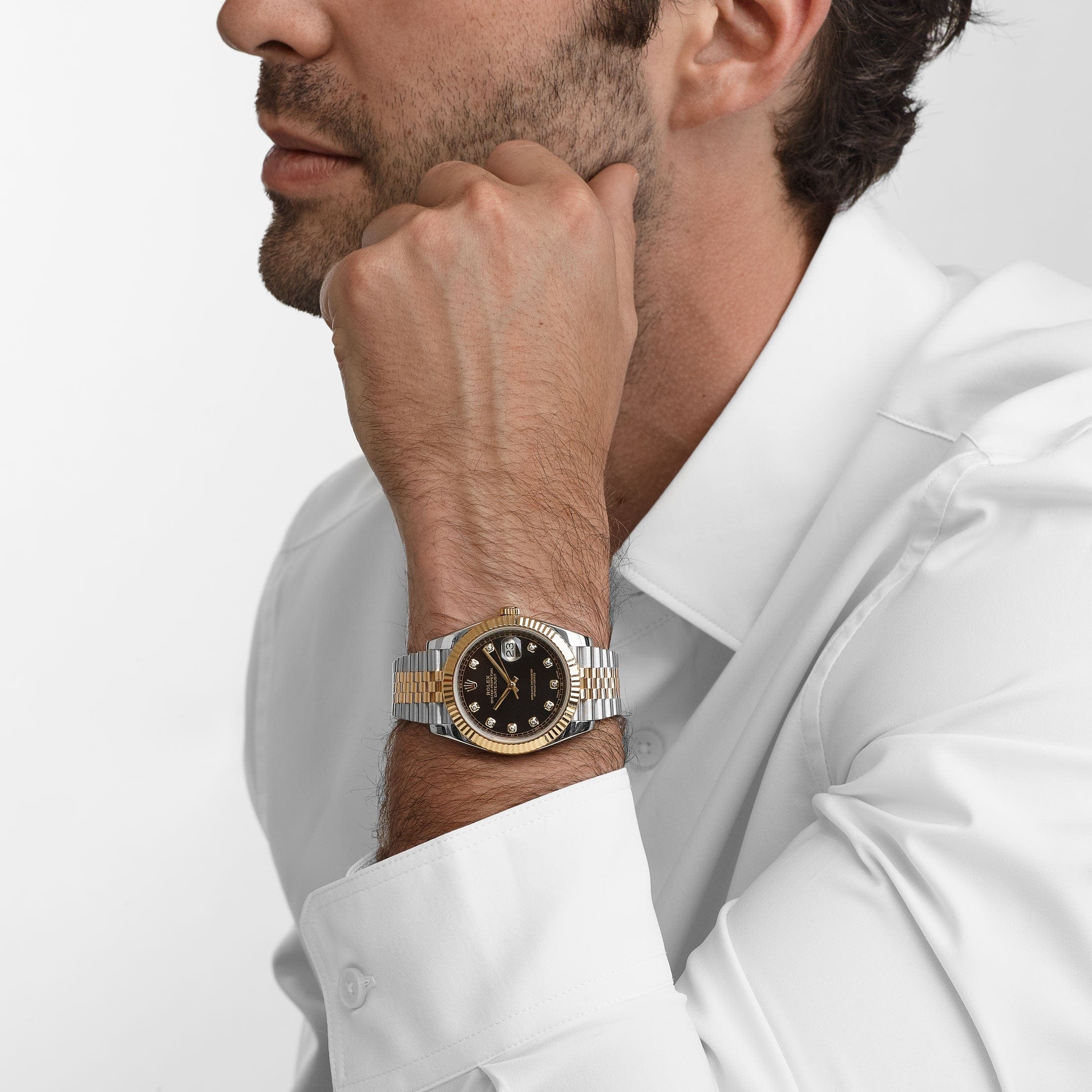 Rolex Datejust 41 126333 Stainless Steel Yellow Gold Black Diamond Dial Jubilee (2018)