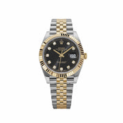 Rolex Datejust 41 126333 Stainless Steel Yellow Gold Black Diamond Dial Jubilee (2025)