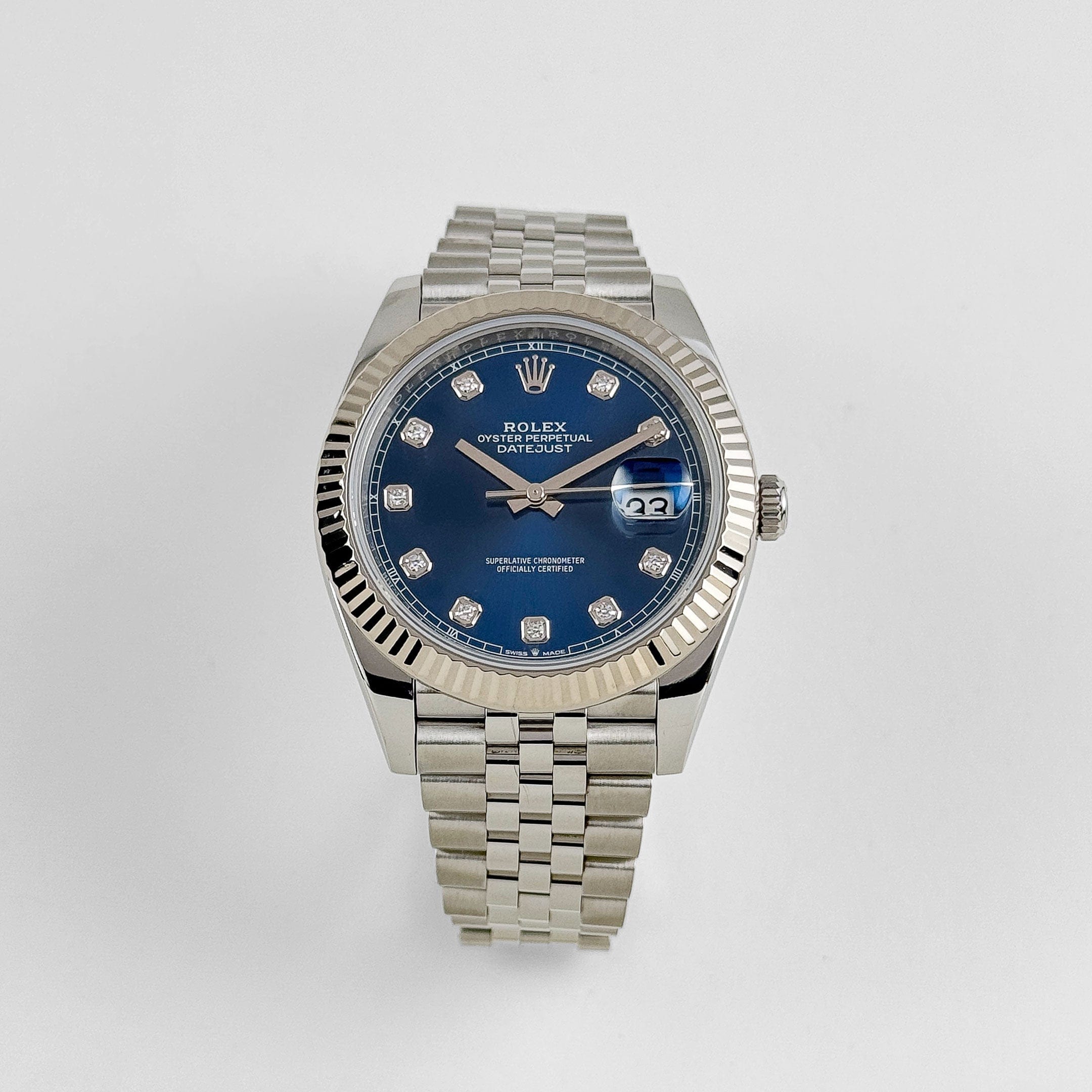 Rolex Datejust 41 126334 Stainless Steel Blue Diamond Dial Jubilee (2021)
