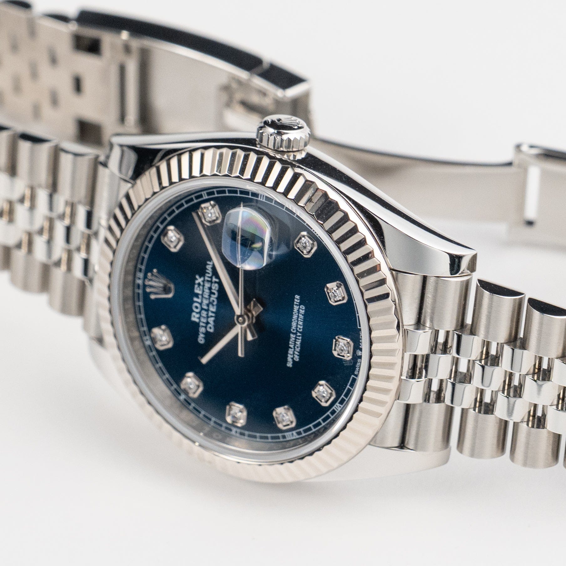 Rolex Datejust 41 126334 Stainless Steel Blue Diamond Dial Jubilee (2021)