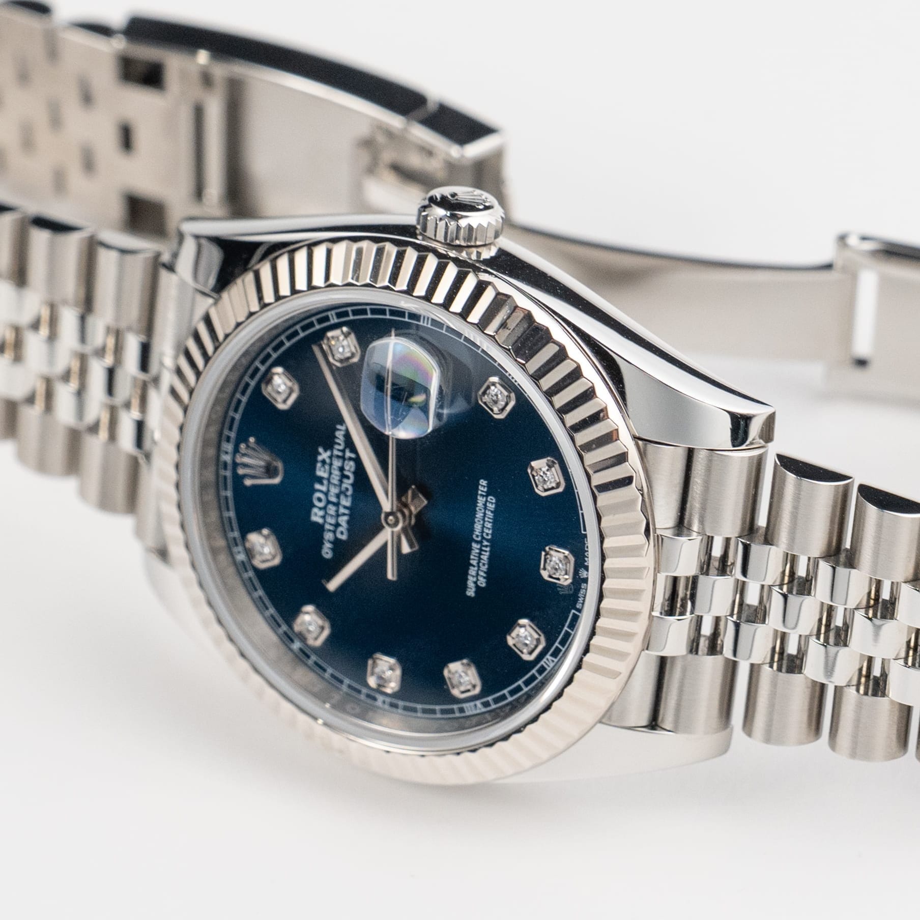 Rolex Datejust 41 126334 Stainless Steel Blue Diamond Dial Jubilee (2021)