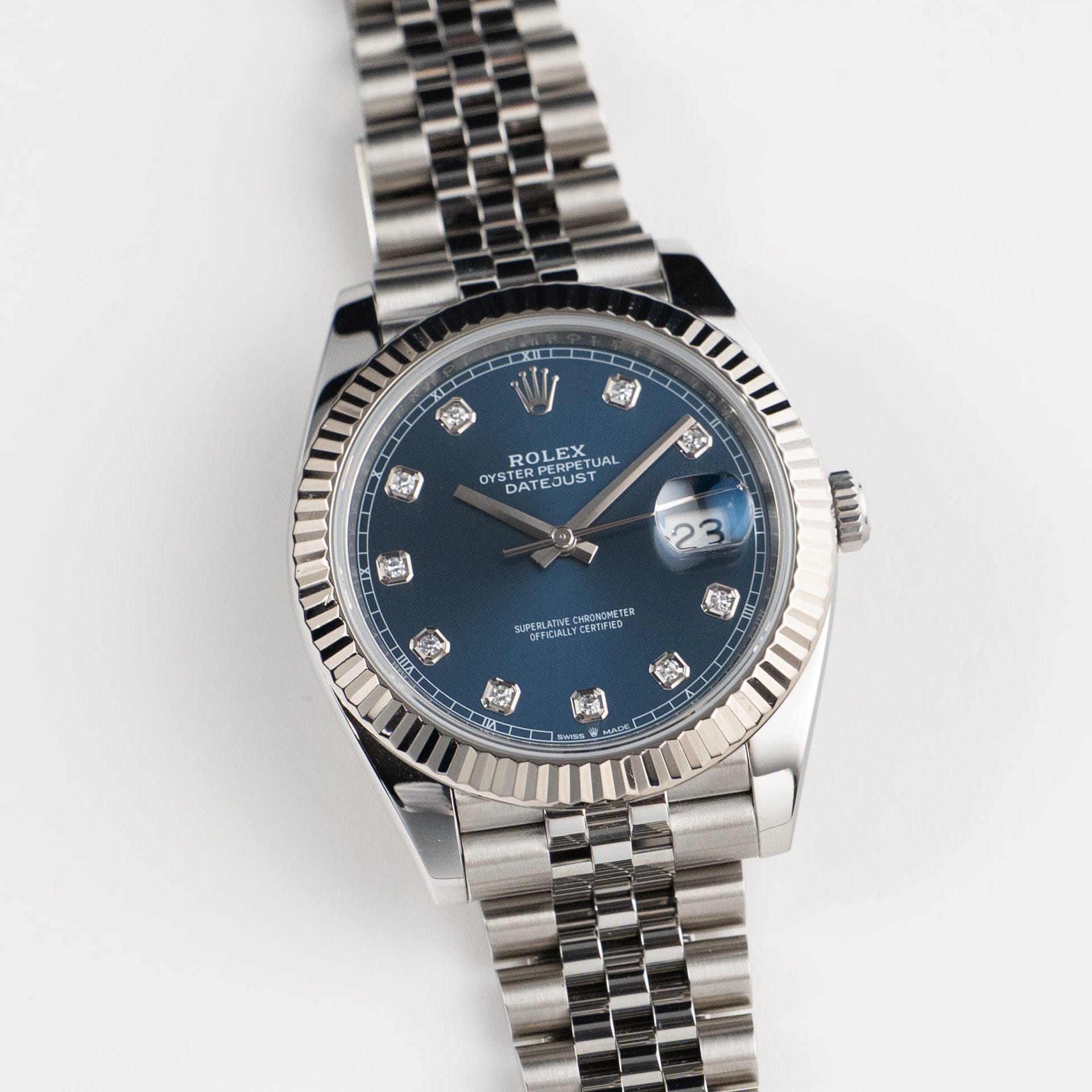 Rolex Datejust 41 126334 Stainless Steel Blue Diamond Dial Jubilee (2021)